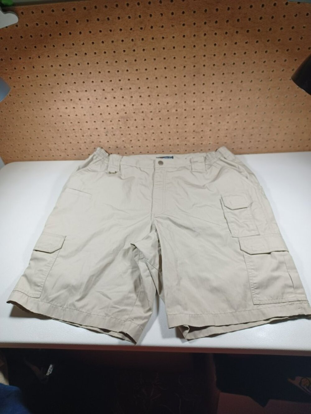 511 Tactical mens solid beige stretch ripstop cargo shorts 40